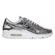 Nike Begränsad upplaga Metallic Silver Air Max 90 Gray, Dam