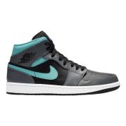 Nike Begränsad upplaga Grå Aqua Air Jordan 1 Mid Gray, Herr