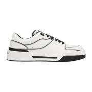 Dolce & Gabbana Vita Läder Sneakers med Logotunga White, Herr