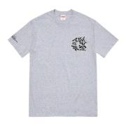 Supreme Supportenhet Tee Heather Grey Bomull Gray, Herr