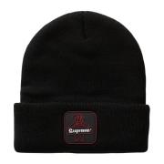 Supreme Svart Beanie Begränsad Upplaga Black, Unisex