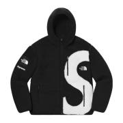 Supreme Begränsad upplaga Logo Hooded Fleece Jacket Black, Herr