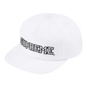 Supreme Shattered Logo 5-Panel Hat White White, Unisex