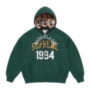 Supreme Begränsad upplaga Mörkgrön Zip Up Hoodie Green, Herr