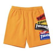 Supreme Begränsad upplaga Multi Logo Sweatshort Guld Yellow, Herr