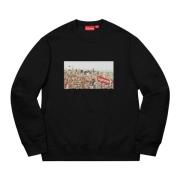 Supreme Begränsad upplaga Stad Aerial Crewneck Black, Herr