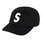 Supreme Begränsad Upplaga Ull S Logo Keps Svart Black, Unisex