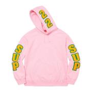 Supreme Chenille Hooded Sweatshirt Light Pink Pink, Herr