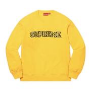 Supreme Begränsad upplaga Shattered Logo Crewneck Sweatshirt Yellow, H...