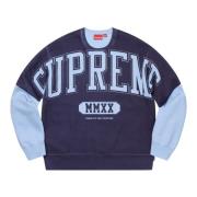 Supreme Ice Blue Crewneck Sweatshirt Limited Edition Blue, Herr