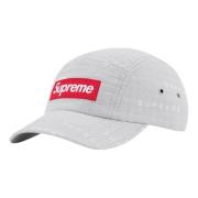 Supreme Begränsad upplaga Jacquard Camp Cap Grå Gray, Unisex