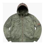 Supreme Begränsad upplaga Hooded Ma-1 Oliv Green, Herr