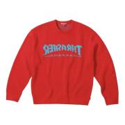 Supreme Begränsad Upplaga Röd Thrasher Tröja Red, Herr