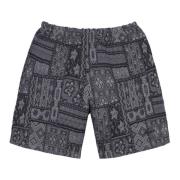 Supreme Vintage Patchwork Stickade Shorts Svart Black, Herr