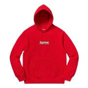 Supreme Begränsad upplaga Bandana Box Logo Hoodie Red, Herr