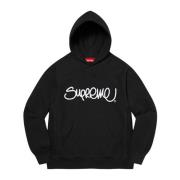 Supreme Begränsad upplaga Handstyle huvtröja svart Black, Herr