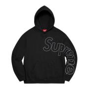 Supreme Reflekterande huvtröja svart Limited Edition Black, Unisex