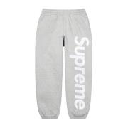 Supreme Satin Appliqué Sweatpant Heather Grey Gray, Herr