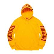 Supreme Begränsad upplaga Ambigram Hoodie Bright Gold Yellow, Herr