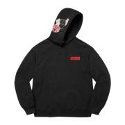 Supreme Begränsad Upplaga High Patches Hoodie Svart Black, Herr