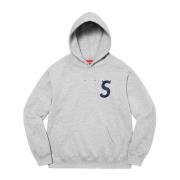 Supreme Begränsad Upplaga Logo Hoodie Heather Grey Gray, Herr