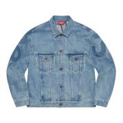 Supreme Begränsad upplaga Denim Truckerjacka Blå Blue, Herr