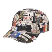 Supreme Färgglad Etikett Design 6-Panel Keps Multicolor, Unisex