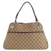 Gucci Vintage Pre-owned Canvas totevskor Brown, Dam