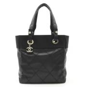 Chanel Vintage Pre-owned Tyg chanel-vskor Black, Dam