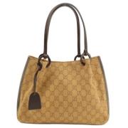 Gucci Vintage Pre-owned Canvas totevskor Brown, Dam