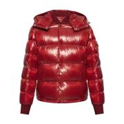 Moncler Quiltad Fjäder Dun Vadderad Kappa Red, Herr