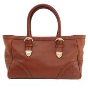 Gucci Vintage Pre-owned Laeder totevskor Brown, Dam