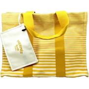 Hermès Vintage Pre-owned Canvas handvskor Yellow, Dam