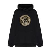 Versace Svart Medusa Head Hoodie Black, Dam