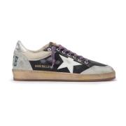 Golden Goose Vintage Läder och Nylon Trainers Beige, Herr