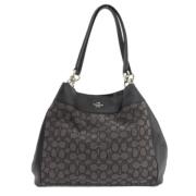 Coach Pre-owned Pre-owned Canvas totevskor Black, Dam