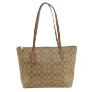 Coach Pre-owned Pre-owned Plast totevskor Brown, Dam