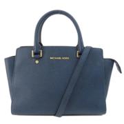 Michael Kors Pre-owned Pre-owned Plast handvskor Blue, Dam