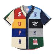 Supreme Begränsad upplaga Patchwork Baseball Jersey Multicolor Multico...