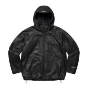 Supreme Begränsad upplaga Gore-Tex läderjacka Black, Herr