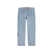 Supreme Begränsad upplaga Regular Jean Tvättad Blå Blue, Herr