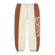 Supreme Panel Script Sweatpant Naturlig Beige, Herr