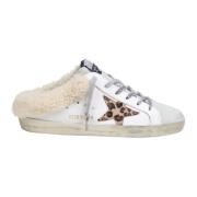 Golden Goose Lädersabot med fläckig stjärnmulor Multicolor, Dam