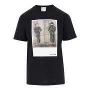 Patou Bomull T-shirt med Logo Print Black, Dam