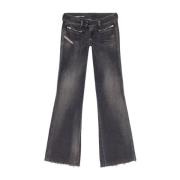 Diesel Svarta Denim Jeans Black, Dam