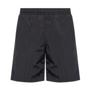 Givenchy Black Sea Clothing Elastiska Badshorts Black, Herr