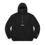 Supreme Begränsad upplaga Polartec Facemask Half Zip Pullover Black, H...