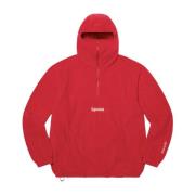 Supreme Röd Polartec Facemask Half Zip Pullover Red, Herr