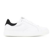 Lanvin Vita Lädersneakers Rund Tå White, Herr