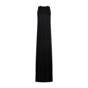 Saint Laurent Elegant Noir Klänning Black, Dam